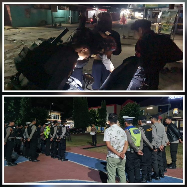 Patroli digelar secara mobile oleh personel gabungan dari berbagai fungsi, menyisir kawasan padat penduduk, jalan protokol, hingga lokasi yang sering dijadikan tempat nongkrong para remaja.
