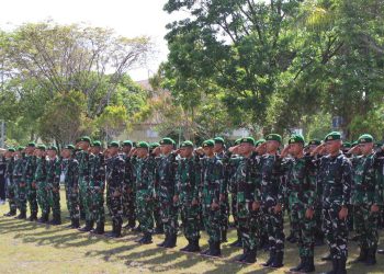 Anggota Kodim 1016/Plk ikuti upacara peringatan Hari Kesaktian Pancasila lingkup Pemerintahan kota Palangka Raya Tahun 2025 di halaman kantor Wali Kota Palangka Raya jalan Tjilik Riwut km.5, Rabu (1/10/2025).