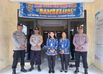 Polsek Bukit Batu saat berinisiatif untuk menyambangi Panti Sosial Bina Laras Pambelum di wilayah Kelurahan Banturung, Kecamatan Bukit Batu, Kota Palangka Raya, Kalimantan Tengah, Rabu (1/10/2025) siang.