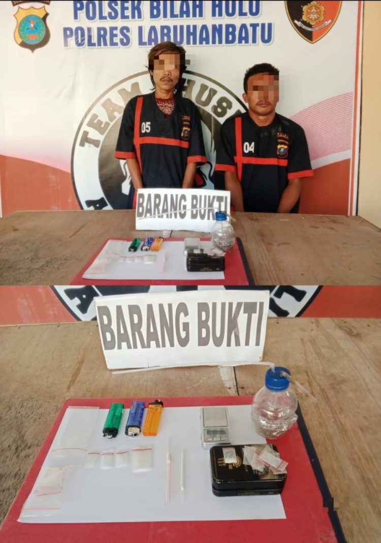 Dari hasil penggerebekan, tim berhasil mengamankan dua orang pria masing-masing berinisial E alias Endok (25) dan AR alias Tile (33), keduanya warga Kampung Songo, Kelurahan Danau Bale.