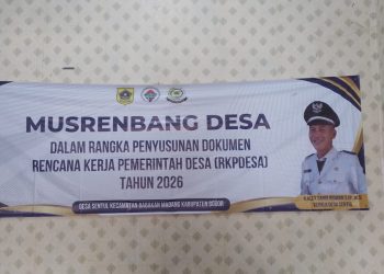 Musrenbang Desa Sentul Kecamatan  Babakan Madang Dalam Rangka Penyusunan Rencana Kerja Pemerintahan Desa (RKPDes) Tahun 2026. (Foto. Dok: RH/Mitrapolri.com)