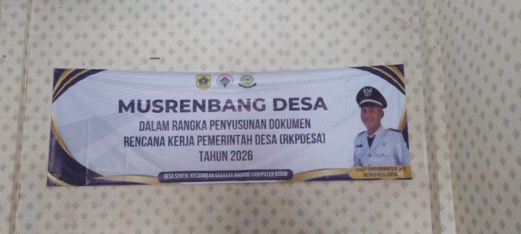 Musrenbang Desa Sentul Kecamatan  Babakan Madang Dalam Rangka Penyusunan Rencana Kerja Pemerintahan Desa (RKPDes) Tahun 2026. (Foto. Dok: RH/Mitrapolri.com)
