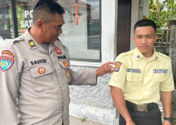 Ditbinmas Polda Kalteng melalui Subditbinsatpam/Polsus melakukan pembinaan dan pengecekan Satpam Poltekkes Palangka Raya di Jalan G.Obos Kota Palangka Raya, Jumat (4/10/2025) siang.
