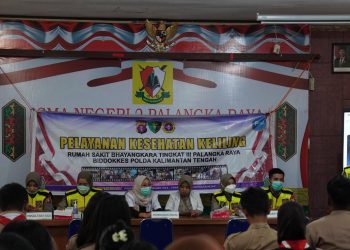 Rumah Sakit (Rumkit) Bhayangkara Tingkat III Palangka Raya Polda Kalteng melaksanakan kegiatan pelayanan kesehatan bagi siswa Sekolah Menengah Atas (SMA) Negeri 2 Palangka Raya sebagai upaya mendukung terwujudnya generasi muda yang sehat, cerdas, dan berdaya saing, Jumat (3/10/2025).