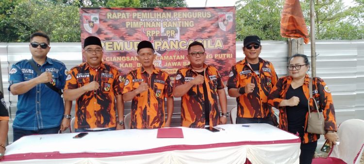 Wasta Koeswara Kembali melanjutkan Estafet Kepemimpinan Ranting Pemuda Pancasila Desa Ciangsana Kecamatan Gunung Putri.