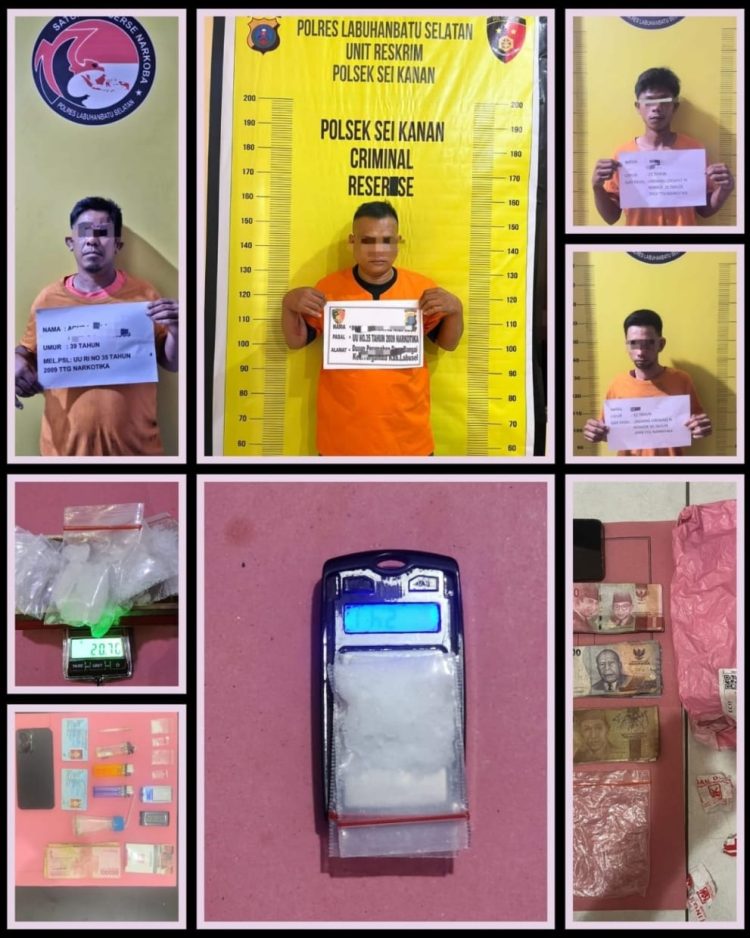 Dalam kurun waktu dua hari, 7–8 Oktober 2025, petugas berhasil mengungkap empat kasus tindak pidana narkotika dengan mengamankan empat orang tersangka serta barang bukti sabu-sabu dengan total lebih dari 56 gram bruto.