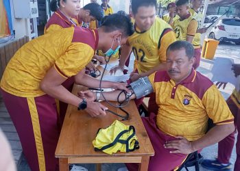 Dalam rangka mendukung pelaksanaan Tes Kesamaptaan Jasmani (Kesjas) bagi personel Semester II Tahun 2025, Seksi Kedokteran dan Kesehatan (Sidokkes) melaksanakan kegiatan Kesehatan Lapangan (Keslap), bertempat di Lapangan Polresta Palangka Raya, Jalan Tjilik Riwut Km. 3,5.