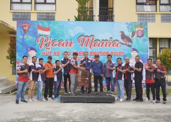 Satuan Brimob Polda Kalimantan Tengah menggelar Lomba Kicau Mania di Lapangan Mako Batalyon A Pelopor, Jalan Tjilik Riwut Km.32, Kota Palangka Raya, pada Minggu (19/10/2025).