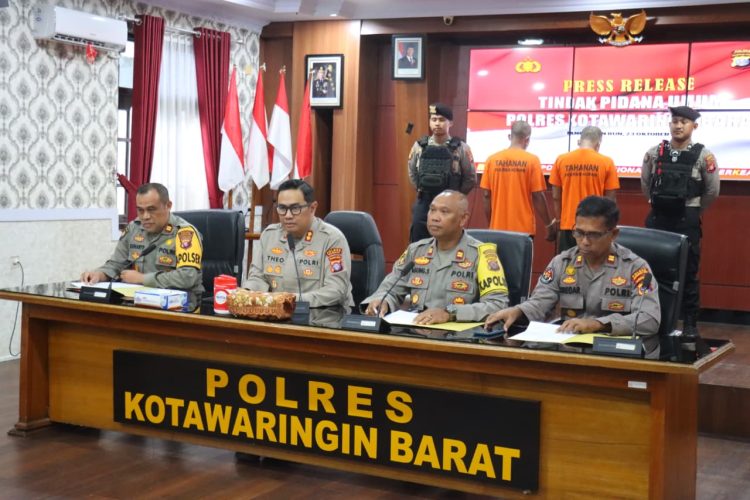 Kapolres Kobar AKBP Theodorus Priyo Santosa, S.I.K., dalam press releasenya pada Kamis (23/10/2025) sore yang menjelaskan bahwa berdasarkan keterangan kedua pelaku telah melakukan pencurian di berbagai tempat yakni diantaranya di Kec. Pangkalan Banteng, Kec. Pangkalan Lada dan Kec. Arut Selatan, Kab. Kobar, Prop. Kalteng.