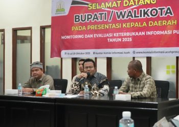 Wali Kota Sabang, Zulkifli H. Adam, tampil langsung di hadapan Komisi Informasi Aceh (KIA) dalam kegiatan Evaluasi Badan Publik 2025, memaparkan berbagai inovasi dan strategi Pemerintah Kota Sabang dalam mewujudkan keterbukaan informasi publik yang transparan, efektif, dan partisipatif.