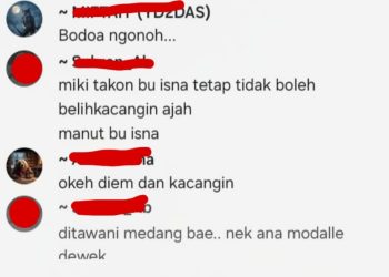Sebuah tangkapan layar percakapan dari grup internal perangkat desa beredar dan menimbulkan reaksi keras dari kalangan media.
