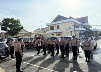Apel Satuan Fungsi (satfung) kembali dilaksanakan oleh Satuan Samapta (Satsamapta) Polresta Palangka Raya, Polda Kalteng yang dipimpin langsung oleh Kasatsamapta, AKP Suyatman, Rabu (5/11/2025) pagi.