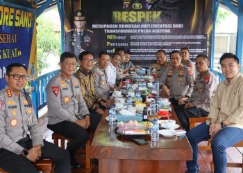 Kapolda Kalimantan Tengah (Kalteng), Irjen Pol Iwan Kurniawan, S.IK., M.Si. melaksanakan diskusi santai bersama Sekretaris Jenderal (Sekjen) Kementerian Hukum dan Hak Asasi Manusia (Kemenkumham) RI, Komjen Pol. Dr. Nico Afinta.