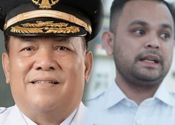 Ketua Elang 3 Hambalang Riau, Pebrian Winaldi, menyampaikan ucapan selamat sekaligus harapan besar kepada SF Hariyanto yang kini resmi menjabat sebagai Pelaksana Tugas (Plt) Gubernur Riau.