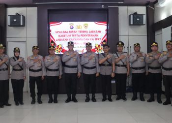 Pada sertijab kali ini, jabatan yang diserahterimakan yaitu, Kepala Sekertariat Umum (Kasetum), Kepala Sentra Pelayanan Kepolisian Terpadu (Ka SPKT), dan Kepala Pelayanan Markas (Kayanma).