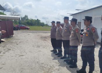 Polresta Palangka Raya menggelar apel kesiapan pengamanan yang berlangsung di area Sirkuit Sabaru.