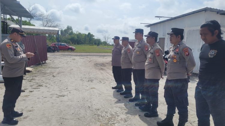 Polresta Palangka Raya menggelar apel kesiapan pengamanan yang berlangsung di area Sirkuit Sabaru.