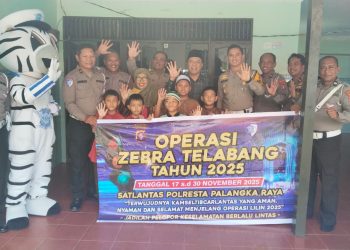 Satuan Lalu Lintas Polresta Palangka Raya menggelar kegiatan Bhakti Sosial bertajuk Polantas Menyapa dalam rangka Operasi Zebra Telabang 2025, Jumat (28/11/2025) pukul 09.00 WIB.