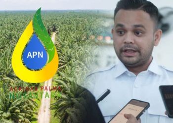 Pebriyan Winaldi seorang tokoh masyarakat memberikan pernyataan keras terkait dugaan kegagalan pengelolaan aset sitaan negara oleh Agrinas. Di sisi lain, logo Agrinas Palma Nusantara tampil dengan latar perkebunan sawit yang menggambarkan besarnya nilai aset negara yang dipersoalkan.”