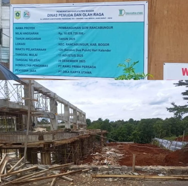 Pembangunan Gedung Olahraga (GOM) Ranca Bungu