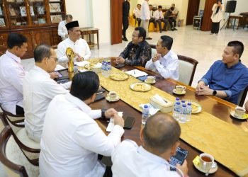 Pertemuan Mentan bersama Wali Kota Sabang Zulkifli H. Adam dan Wali Kota Batam Amsakar Ahmad di Jakarta, Rabu (26/11/2025).