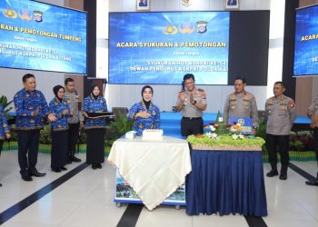 Kepolisian Daerah Kalimantan Tengah (Polda Kalteng) menggelar syukuran dala rangka memperingati Hari Ulang Tahun (HUT) Korps Pegawai Republik Indonesia (KORPRI) ke-54, bertempat di Gedung Graha Bhayangkara, Mapolda setempat, Jl. Tjilik Riwut Km.1, Kota Palangka Raya, Rabu (3/12/2025).