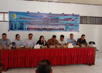 Polsek Bukit Batu Polresta Palangka Raya turut mendukung kelancaran kegiatan Reses Anggota DPRD Kota Palangka Raya Daerah Pemilihan (Dapil) I yang digelar di Aula Balai Basara, Kelurahan Tangkiling, Kecamatan Bukit Batu, Sabtu (13/12/2025).