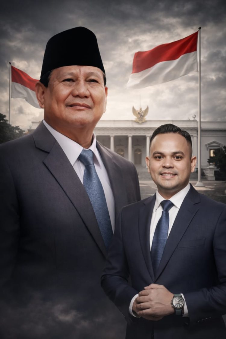 Presiden Prabowo Subianto dan Ketua Elang 3 Hambalang Riau, Pebriyan Winaldi