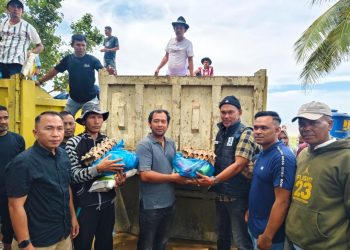 Penyaluran bantuan ke empat kali, di pimpin langsung oleh Direktur PT Putra Ogami Jaya, Nurdin Hasan atau yang akrab disapa Rembo, turut didampingi Project Manager, Muhammad Nazar, Site Operation Manager Sudiman, tim relawan Muhammad Umar (Mureh) dan Tantawi dan humas A Raman.