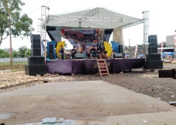 Peresmian Sekretariat Desa Tangguh Bencana (Destana) Pemerintah Desa Cikahuripan Kecamatan Klapanunggal Kabupaten Bogor.