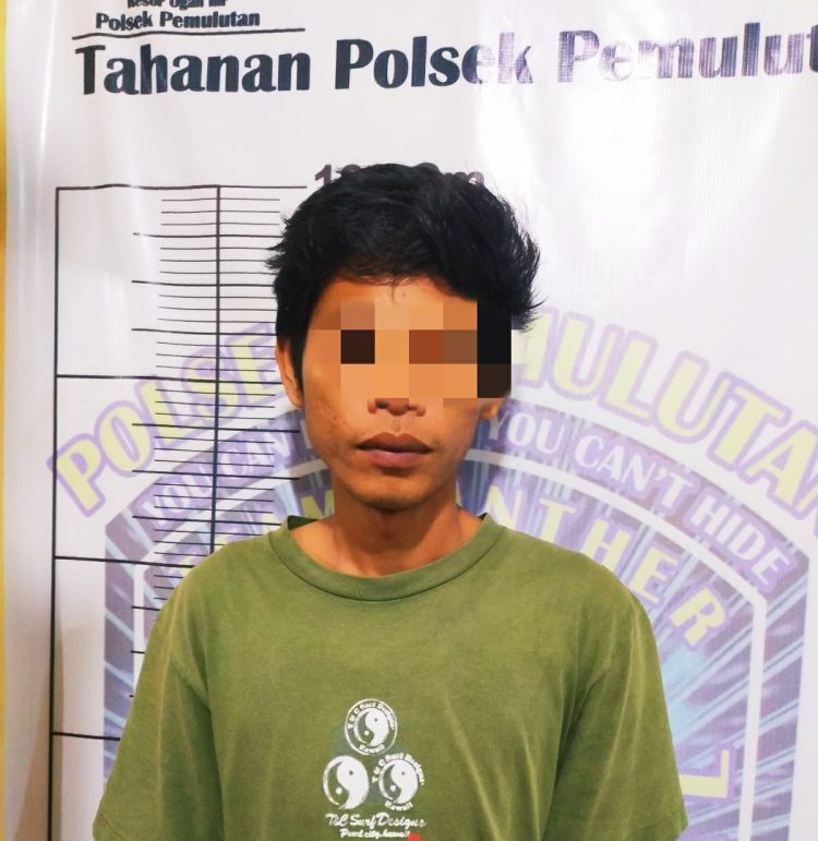 Seorang pelaku berinisial KJ (32) di wilayah Kecamatan Pemulutan.
