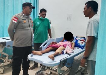 Seorang bocah berusia 11 tahun, M. Iqbal, warga Desa Suak Puntong, Kecamatan Kuala Pesisir, Kabupaten Nagan Raya, diserang ular phyton saat sedang memancing di rawa-rawa belakang rumahnya, Senin (5/1/2026) sore.