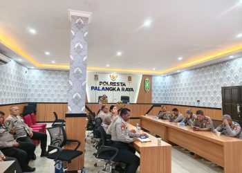Kepolisian Resor Kota (Polresta) Palangka Raya, Polda Kalteng turut mengikuti video conference (vicon) yang dipimpin oleh Wakapolri, Komjen Pol. Prof. Dr. Dedi Prasetyo, S.H., M.Hum., M.Si., M.M., Jumat (9/1/2026) siang.