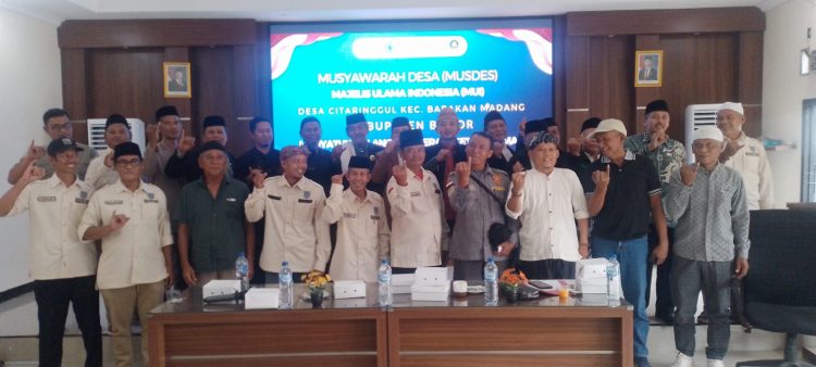 Musyawarah Desa ( Musdes ) MUI Desa Citaringgul Kecamatan Babakan Madang Kabupaten Bogor.