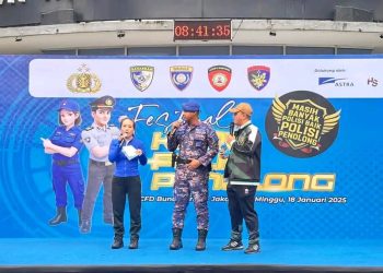 Korpolairud Baharkam Polri turut berpartisipasi dalam kegiatan Festival Komik Polisi Penolong yang diselenggarakan pada Minggu, 18 Januari 2026, bertempat di kawasan Car Free Day (CFD) Bundaran Hotel Indonesia, Jakarta.