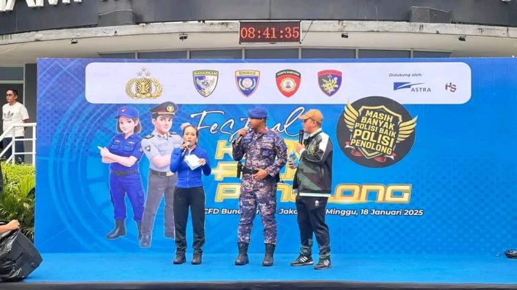 Korpolairud Baharkam Polri turut berpartisipasi dalam kegiatan Festival Komik Polisi Penolong yang diselenggarakan pada Minggu, 18 Januari 2026, bertempat di kawasan Car Free Day (CFD) Bundaran Hotel Indonesia, Jakarta.