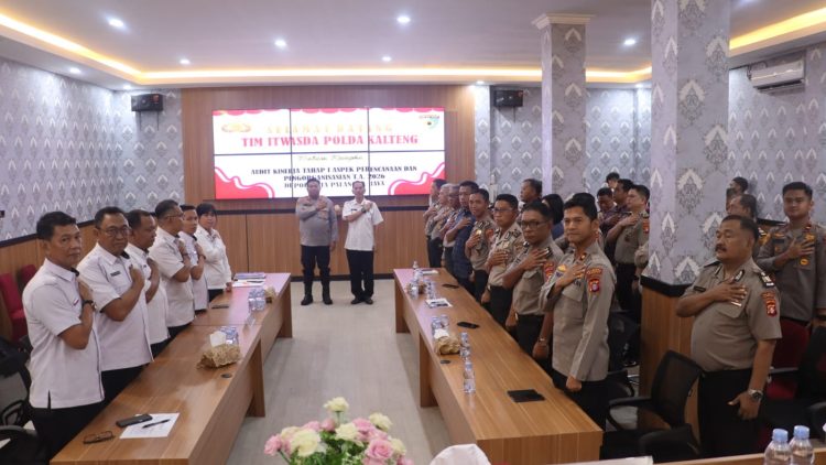 Kepolisian Resor Kota (Polresta) Palangka Raya mengikuti audit kinerja yang digelar oleh Itwasda Polda Kalteng pada markas komandonya, Jalan Tjilik Riwut Km. 3,5, Kota Palangka Raya, Kalimantan Tengah, Selasa (20/1/2026) pagi.