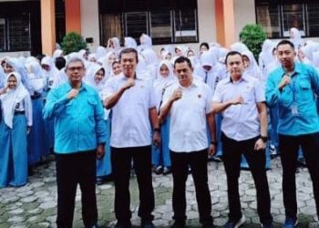 Sosialisasi Pencegahan, Pemberantasan, Penyalahgunaan dan Peredaran Gelap Narkotika (P4GN) di SMK Swagaya 1 Purwokerto, Senin (19/1/2026).