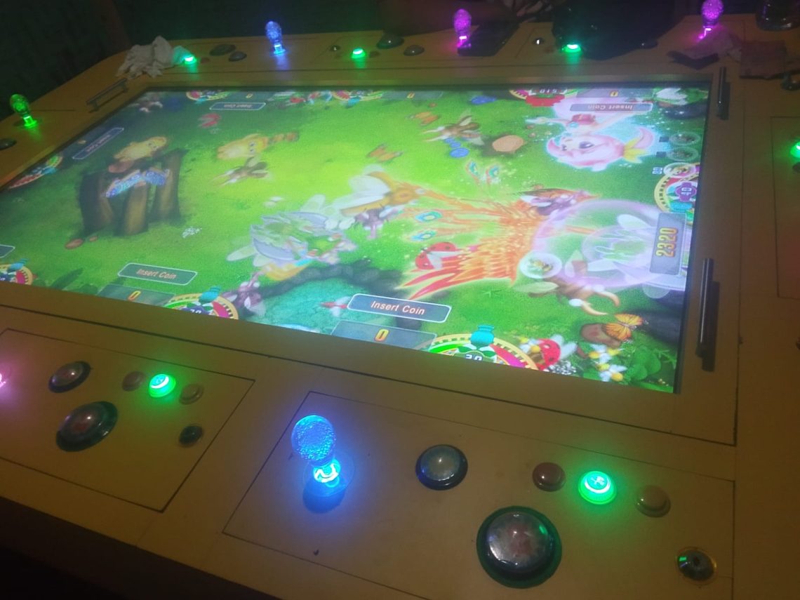 Meja judi tembak ikan milik AK di wilayah hukum Polres Asahan, Sumut. (Foto. Dok: Ganda Asmara/Mitrapolri.com)