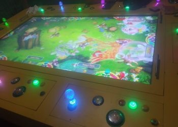 Meja judi tembak ikan milik AK di wilayah hukum Polres Asahan, Sumut. (Foto. Dok: Ganda Asmara/Mitrapolri.com)