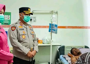 Kapolres Katingan AKBP Dodik Hartono, S.H., S.I.K., M.H., didampingi Ketua Bhayangkari Cabang Katngan Ny. Sari Dodik Hartono beserta pengurus melakukan kunjungan ke Rumah Sakit Umum Daerah (RSUD) Doris Silvanus, Jum'at (23/1/2026) pagi.