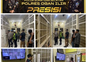 Personel Satuan Samapta Polres Ogan Ilir melaksanakan kegiatan Turjawali di wilayah hukum Polres Ogan Ilir, Selasa malam hingga Rabu pagi (27–28/1/2026).