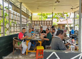 Kegiatan yang berlangsung di kediaman wartawan senior Kalimantan Tengah, Hartany Soekarno, tersebut berlangsung dalam suasana sederhana, hangat, dan penuh keakraban.
