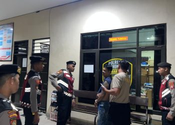 anggota patroli Ditsamapta Polda Kalimantan Tengah (Kalteng) menerima laporan dari Piket Siaga Dalmas terkait adanya terduga pelaku pencurian sepeda motor di Jalan Tjilik Riwut Km 5, tepatnya di depan GOR Serbaguna. Senin (2/02/2026).