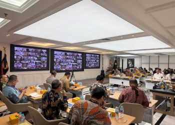 Polri menyelenggarakan rapat koordinasi bersama Kementan, Perum Bulog, BPK, Asosiasi Pabrik Pakan Ternak dan Himpunan Bank Milik Negara (Himbara) dalam rangka mememperkuat ketahanan pangan nasional melalui ekosistem pertanian jagung pakan ternak. Jumat, 6 Februari 2026.