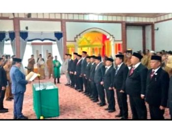 Prosesi pelantikan dan pengambilan sumpah dan janji pejabat pimpinan tinggi pratama tersebut, berlangsung Senin (9/2/2026) di Anjungan Pendopo Bupati Nagan Raya Kompleks Perkantoran Suka Makmue.