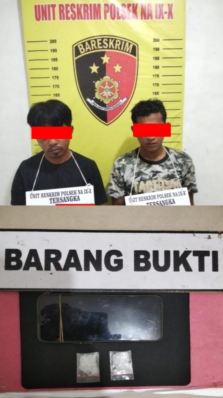 petugas mengamankan dua orang laki-laki berinisial RS (29) dan ZT (37), warga Kecamatan Kualuh Hulu Selatan, Kabupaten Labuhanbatu Utara.