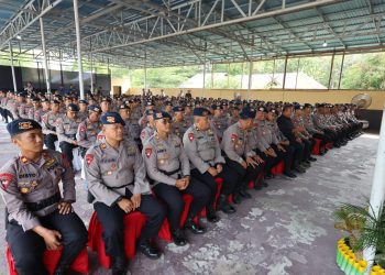 Wakapolda Kalteng) Brigjen Pol Drs. Yosi Muhamartha, melakukan kunjungan kerja ke Markas Komando Satuan Brimob Polda Kalteng yang berlokasi di Jalan Tjilik Riwut Km. 32, Kota Palangka Raya, Rabu (11/2/2026) pagi.