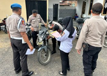 Bag Logistik Polres Ogan Ilir melaksanakan kegiatan supervisi dan pemeriksaan di Polsek Pemulutan, Rabu (11/2/2026).