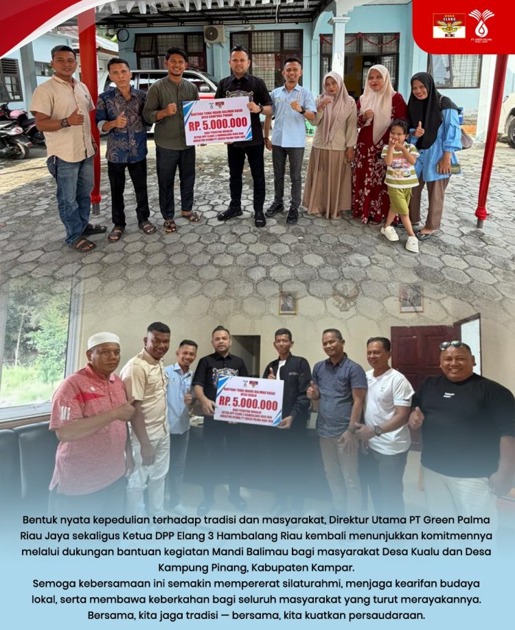 Bantuan tersebut diserahkan pada Rabu (11/2/2026) sebagai bentuk dukungan terhadap kegiatan adat sekaligus memperkuat nilai-nilai keagamaan menjelang bulan suci Ramadan.